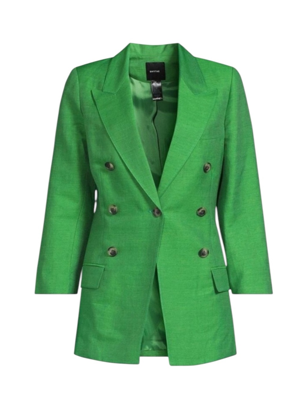 NWT Smythe Crop Sleeve Not A DB Blazer in Kelly Green Size 0